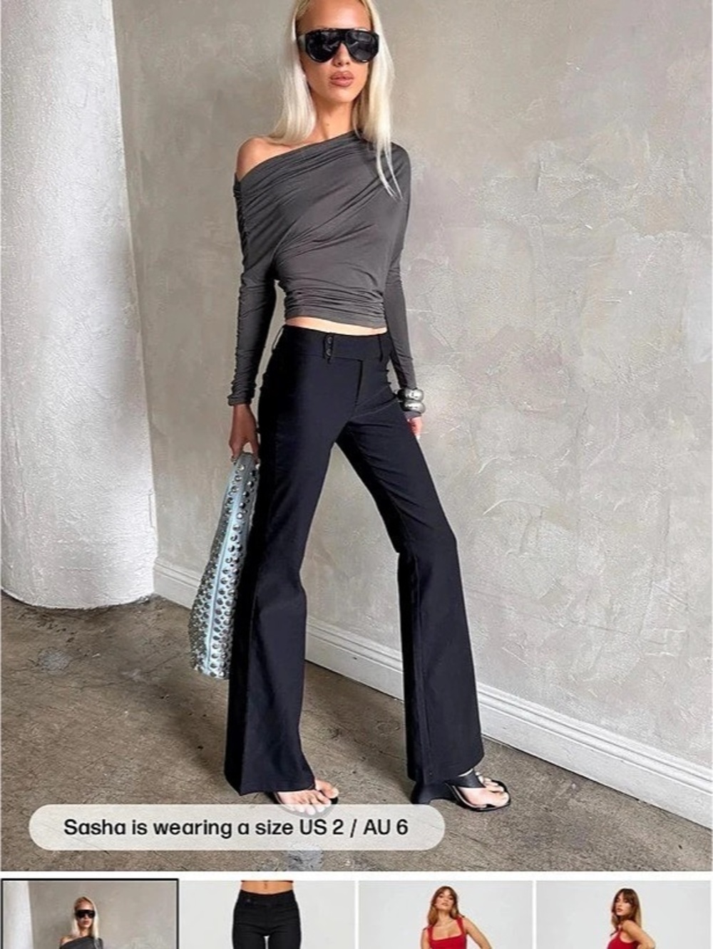 Princess Polly Women's Flare Pants in Black Size Small (2)